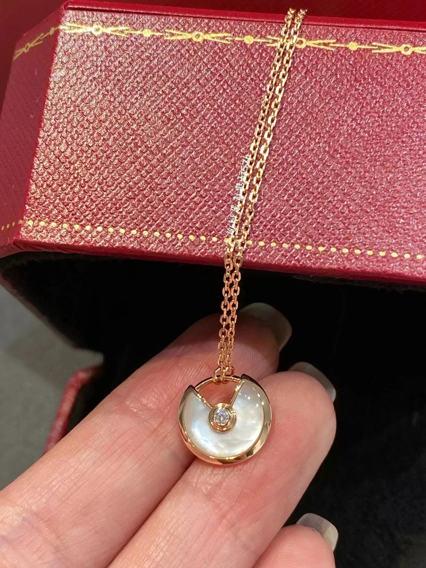 [ECHO ]AMULETTE ROSE GOLD MOP NECKLACE