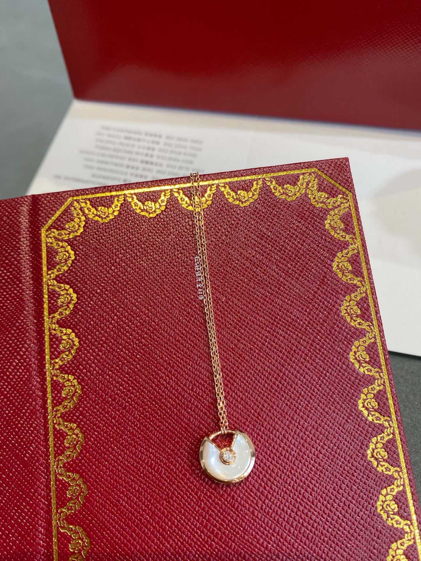 [ECHO ]AMULETTE ROSE GOLD MOP NECKLACE
