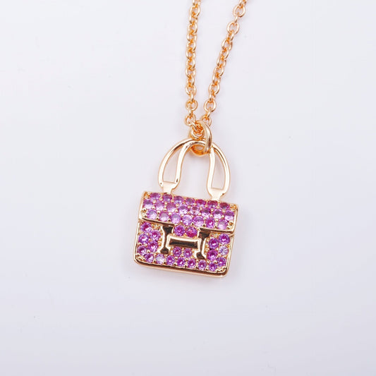 [ECHO ]CONSTANCE PEDANT PURPLE DIAMOND NECKLACE