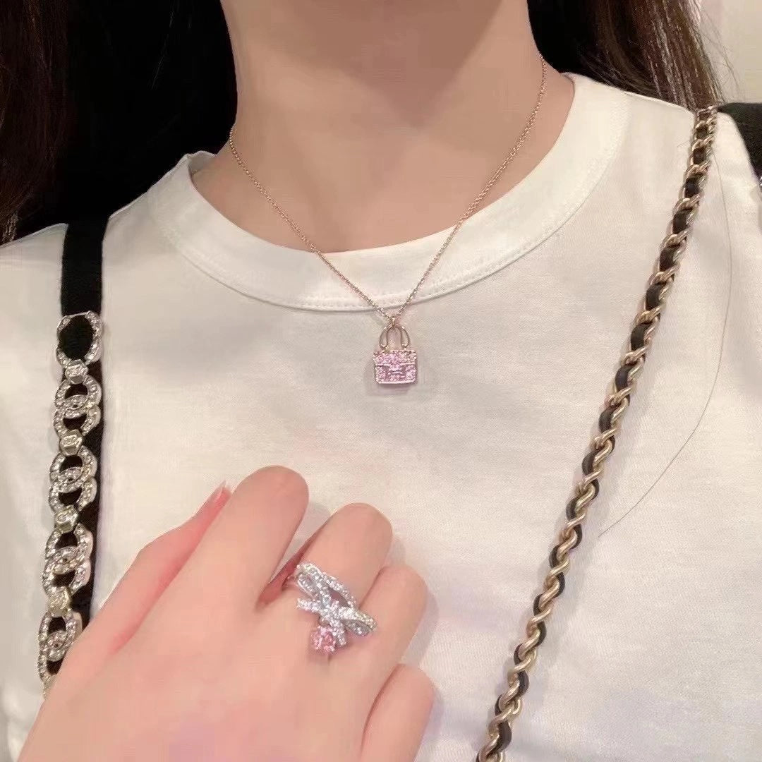 [ECHO ]CONSTANCE PEDANT PURPLE DIAMOND NECKLACE