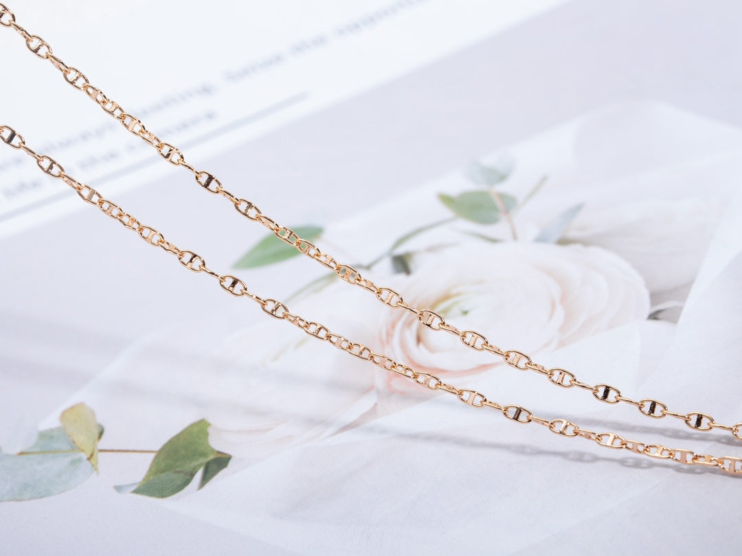 [ECHO ]ECHAPPEE NECKLACE PINK GOLD