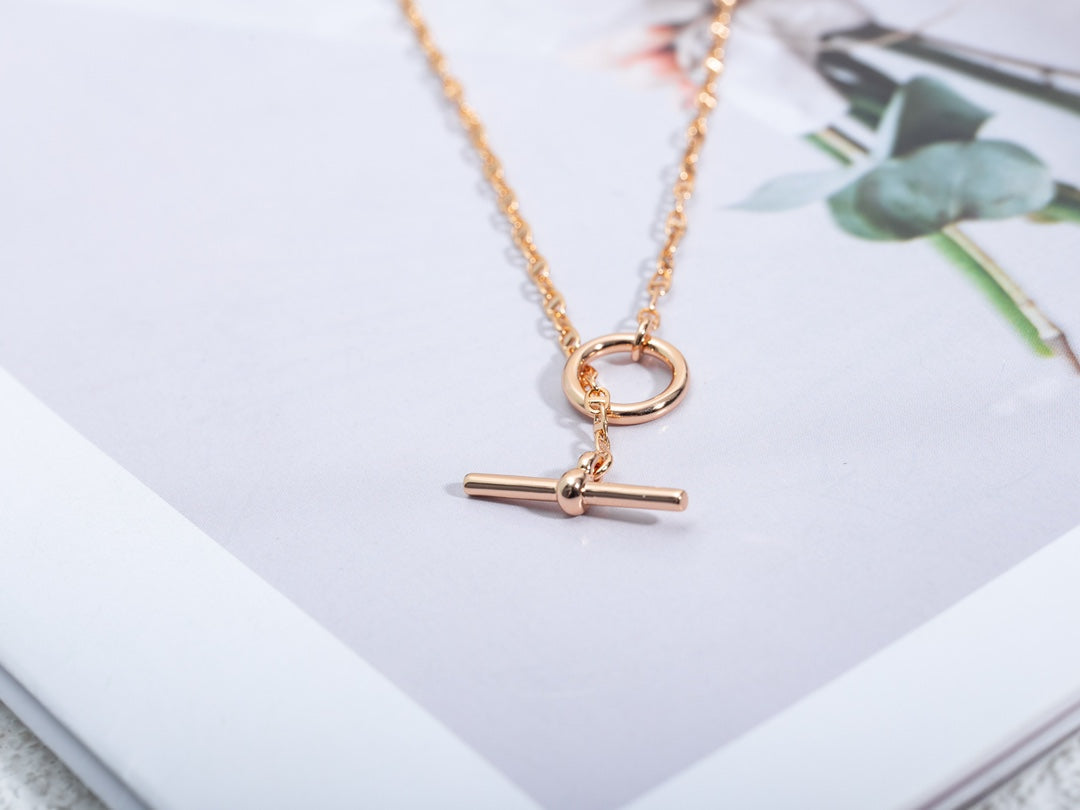 [ECHO ]ECHAPPEE NECKLACE PINK GOLD