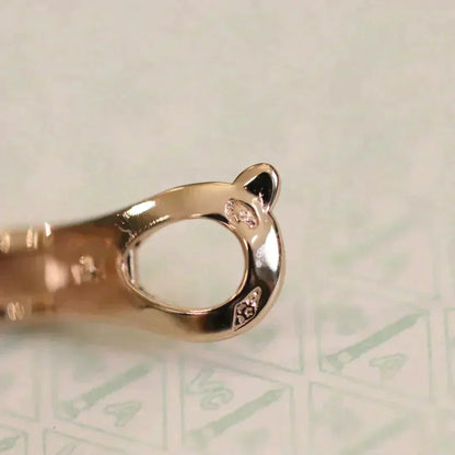 [ECHO ]CLOVER MEDIUM 1 MOTIFS FUll DIAMOND EARRINGS