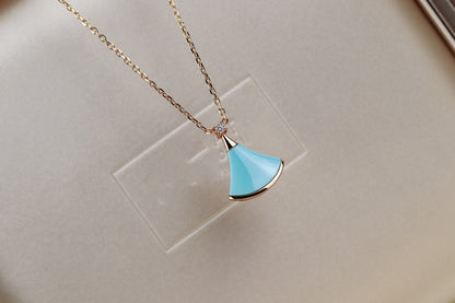 [ECHO ]DREAM NECKLACE TURQUOISE PINK GOLD
