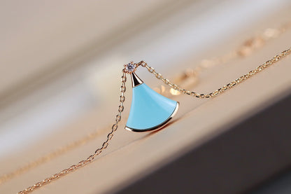 [ECHO ]DREAM NECKLACE TURQUOISE PINK GOLD