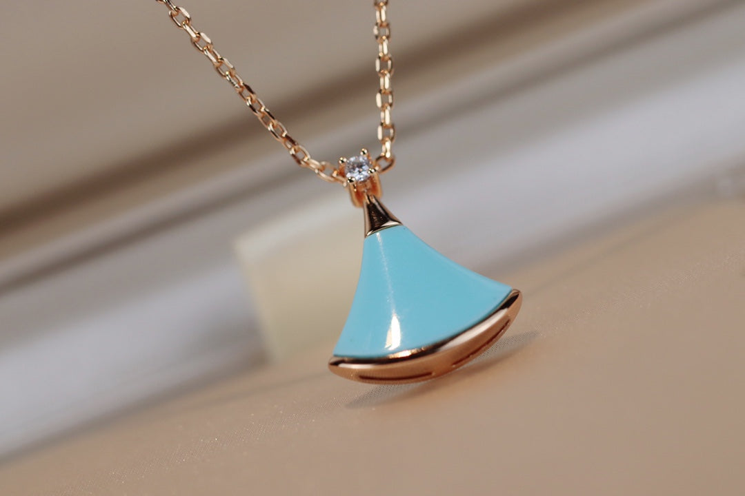 [ECHO ]DREAM NECKLACE TURQUOISE PINK GOLD