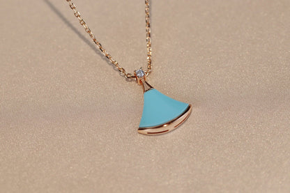 [ECHO ]DREAM NECKLACE TURQUOISE PINK GOLD