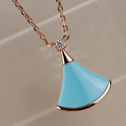 [ECHO ]DREAM NECKLACE TURQUOISE PINK GOLD
