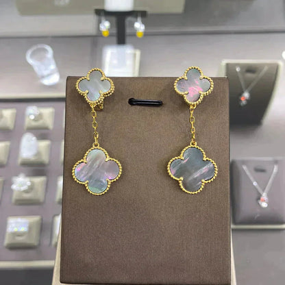 [ECHO ]CLOVER 2 MOTIFS  EARRINGS (MULTIPLE CHOICESC