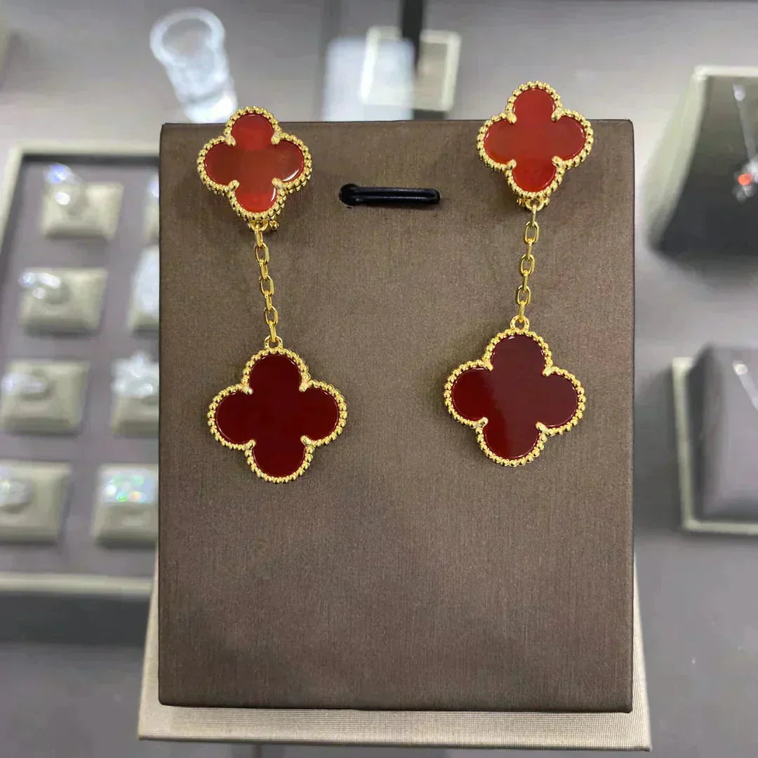 [ECHO ]CLOVER 2 MOTIFS  EARRINGS (MULTIPLE CHOICESC