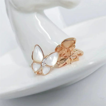 [ECHO ]BUTTERFLY MOP DIAMOND EARRINGS