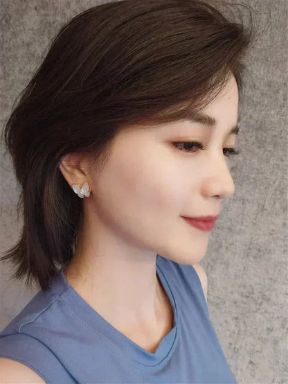[ECHO ]BUTTERFLY MOP DIAMOND EARRINGS
