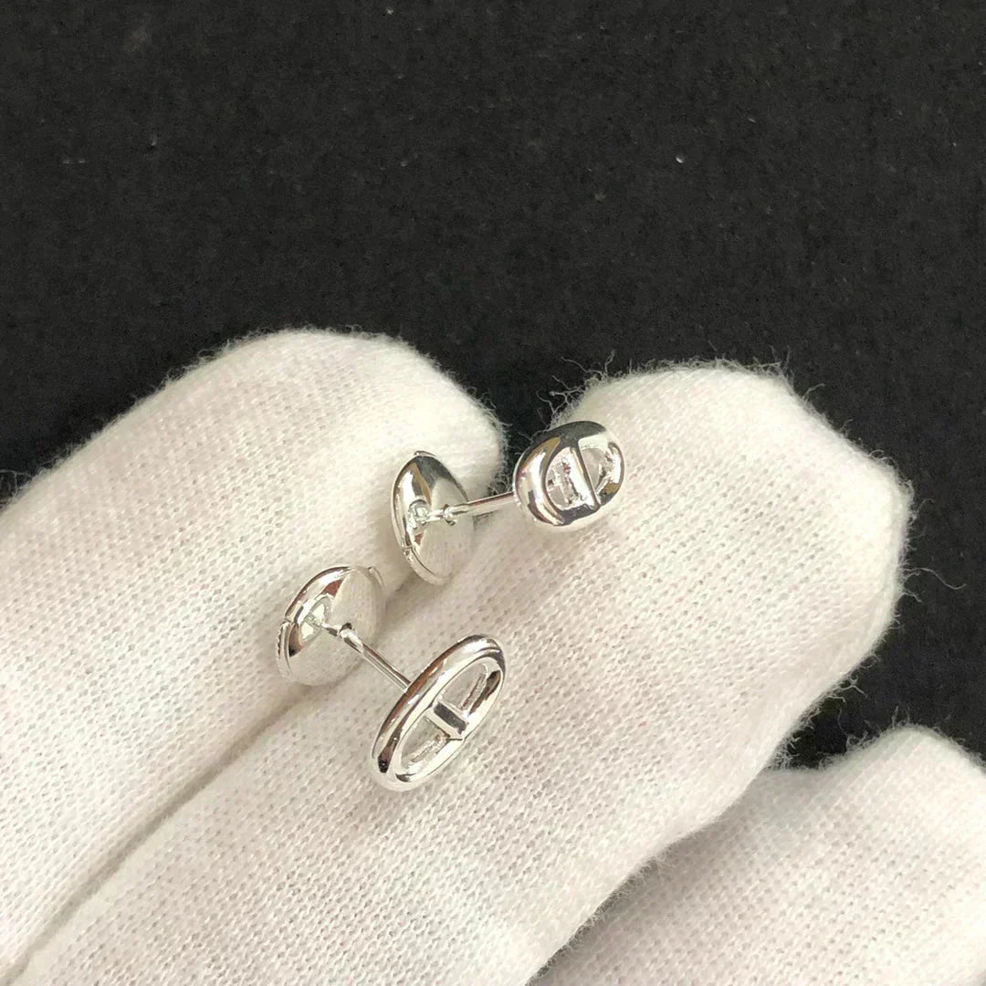 [ECHO ]CHAINE SMALL EARRINGS GOLD AND SILVER