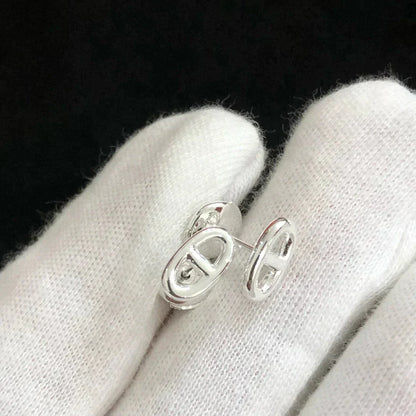 [ECHO ]CHAINE SMALL EARRINGS GOLD AND SILVER