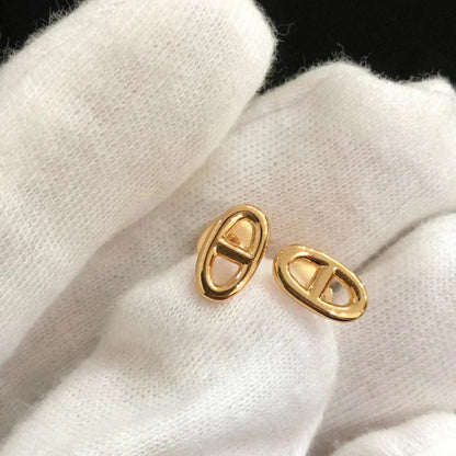 [ECHO ]CHAINE SMALL EARRINGS GOLD AND SILVER