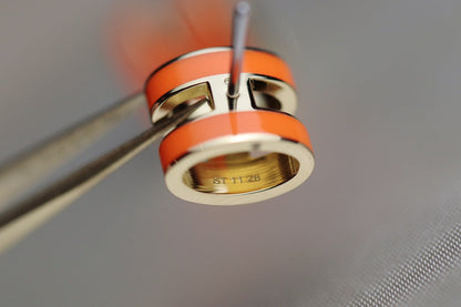 [ECHO ]MINI POP H EARRINGS ORANGE