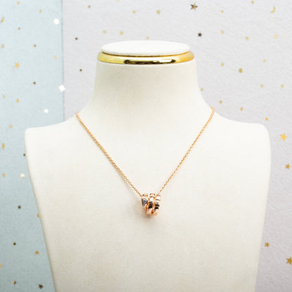 [ECHO ]SERPENTI PINK GOLD NECKLACE DIAMOND