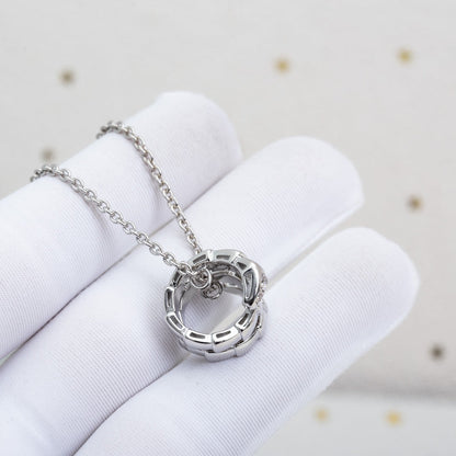 [ECHO ]SERPENTI SILVER NECKLACE DIAMOND