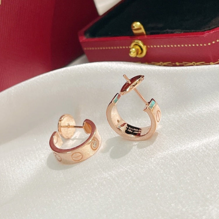 [ECHO ]LOVE EARRINGS 5.7MM 2 DIAMONDS