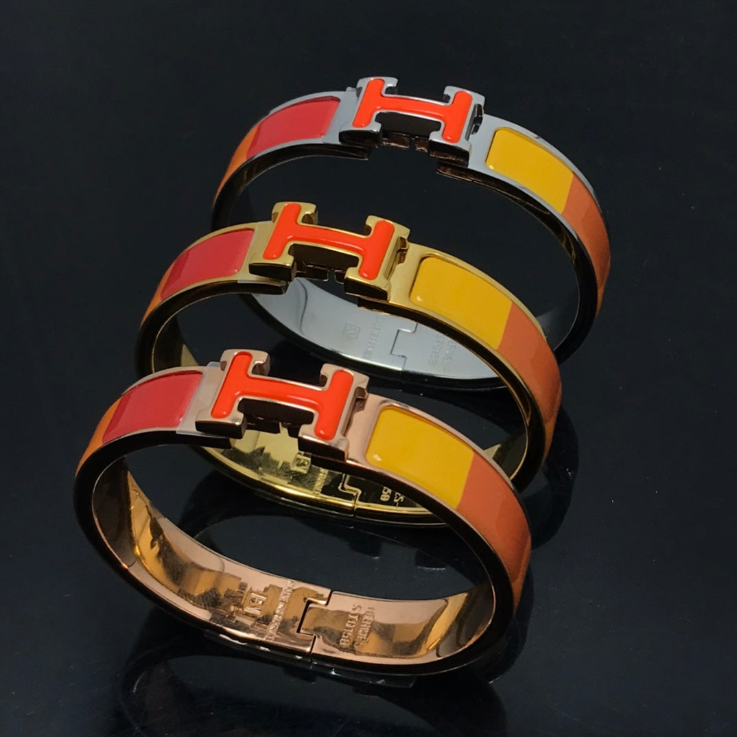 [ECHO ]H BRACELET ORANGE RAINBOW CERAMIC