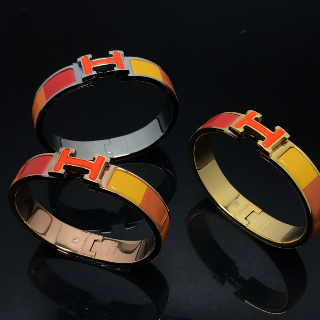[ECHO ]H BRACELET ORANGE RAINBOW CERAMIC