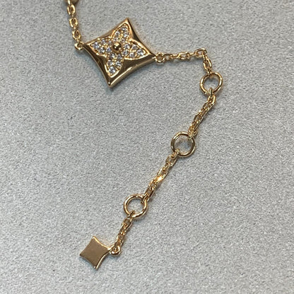 [ECHO ]STAR AND SUN 4 MOTIFS GOLD DIAMONDS BRACELET