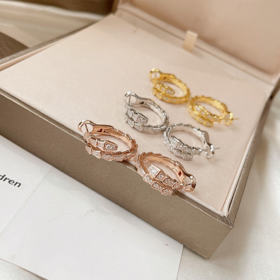 [ECHO ]SERPENTI EARRINGS DIAMOND