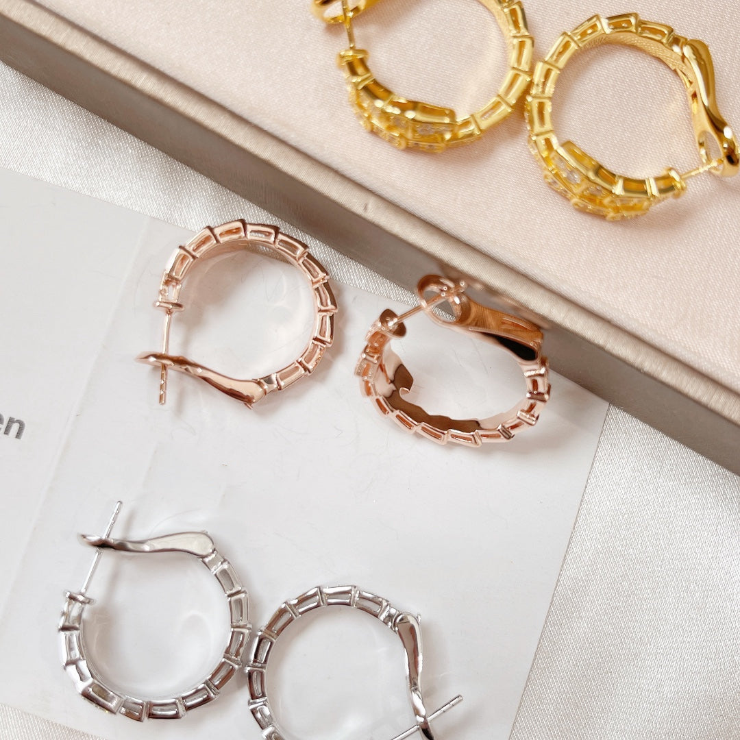 [ECHO ]SERPENTI EARRINGS DIAMOND