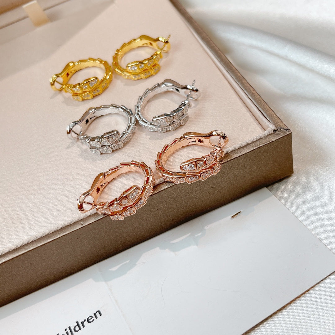 [ECHO ]SERPENTI EARRINGS DIAMOND