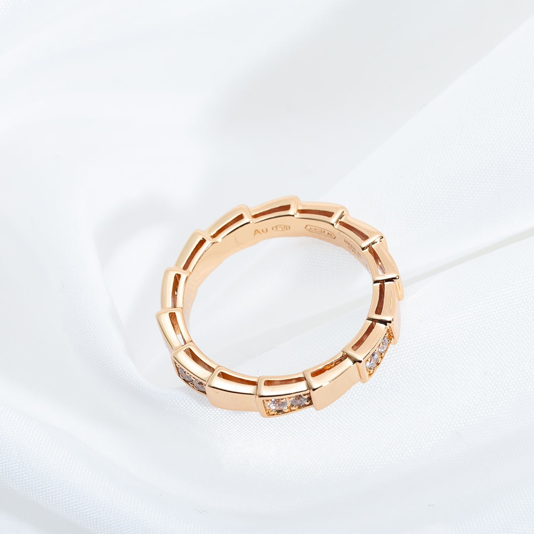 [ECHO ]SERPENTI RING PINK GOLD  3MM