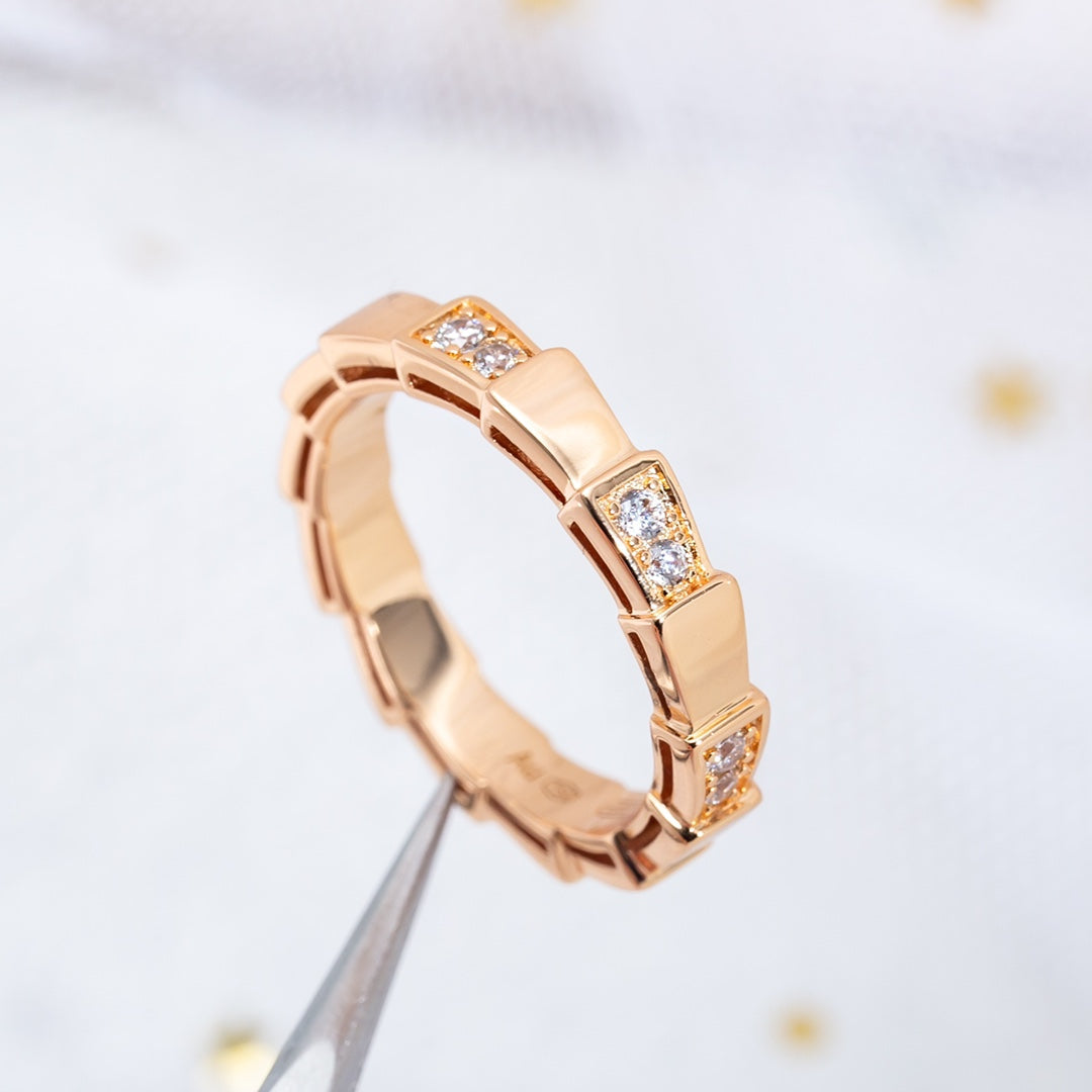 [ECHO ]SERPENTI RING PINK GOLD  3MM
