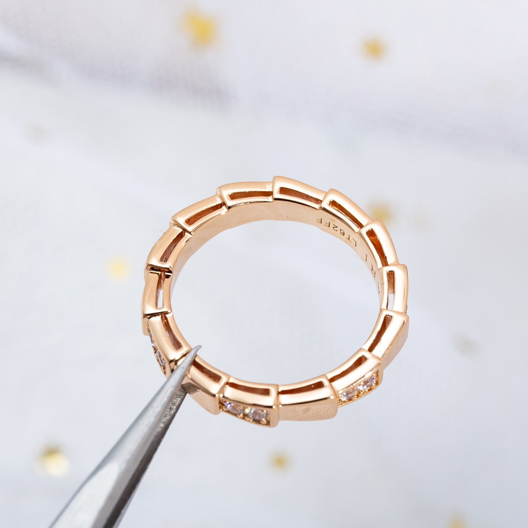 [ECHO ]SERPENTI RING PINK GOLD  3MM