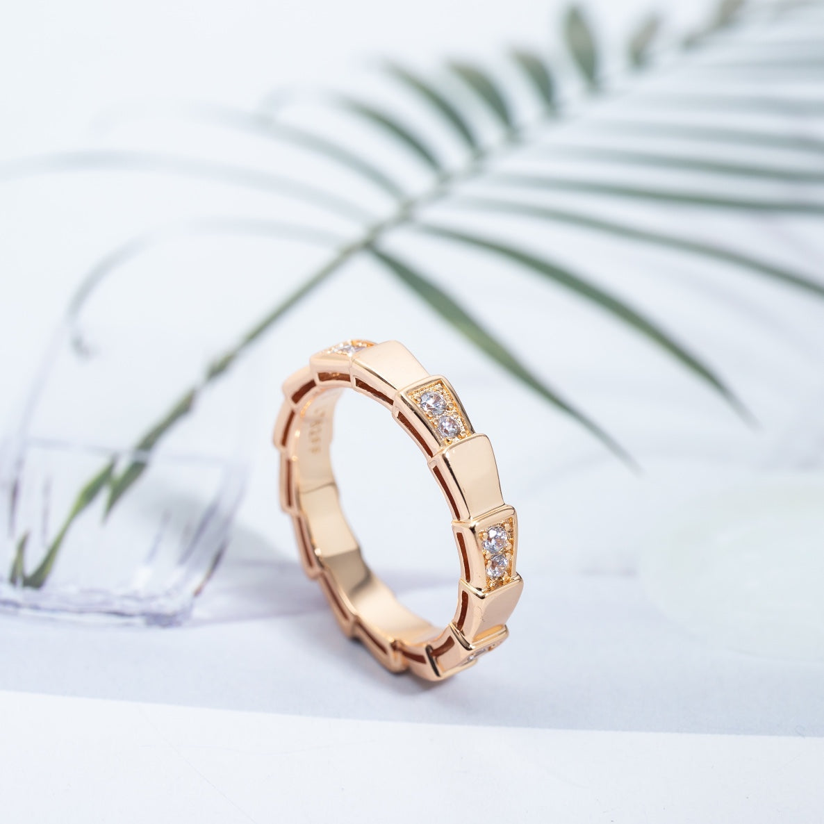 [ECHO ]SERPENTI RING PINK GOLD  3MM