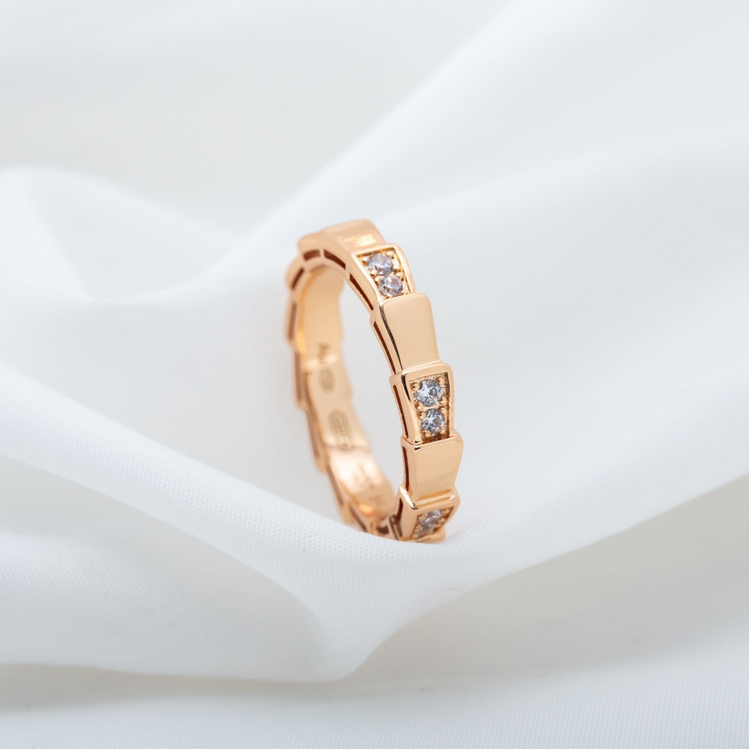 [ECHO ]SERPENTI RING PINK GOLD  3MM
