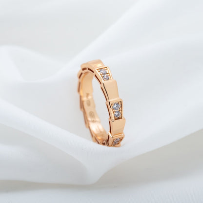 [ECHO ]SERPENTI RING PINK GOLD  3MM