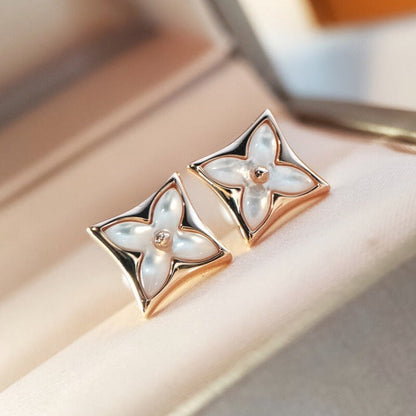 [ECHO ]STAR MOP PINK GOLD EARRINGS