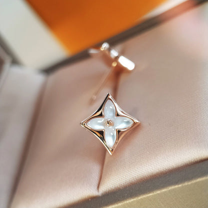 [ECHO ]STAR MOP PINK GOLD EARRINGS