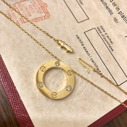 [ECHO ]LOVE NECKLACE 16MM 3 DIAMONDS