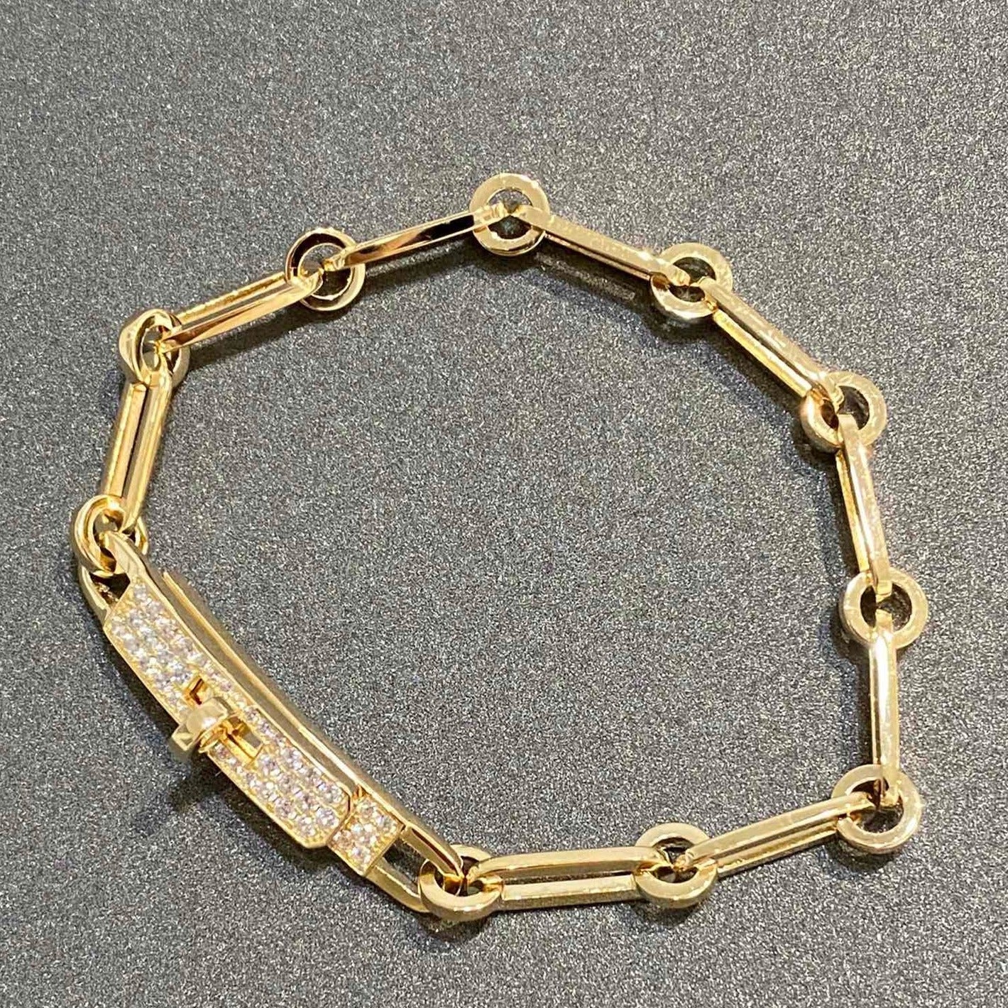 [ECHO ]CHAINE BRACELET SMALL MODEL DIAMOND