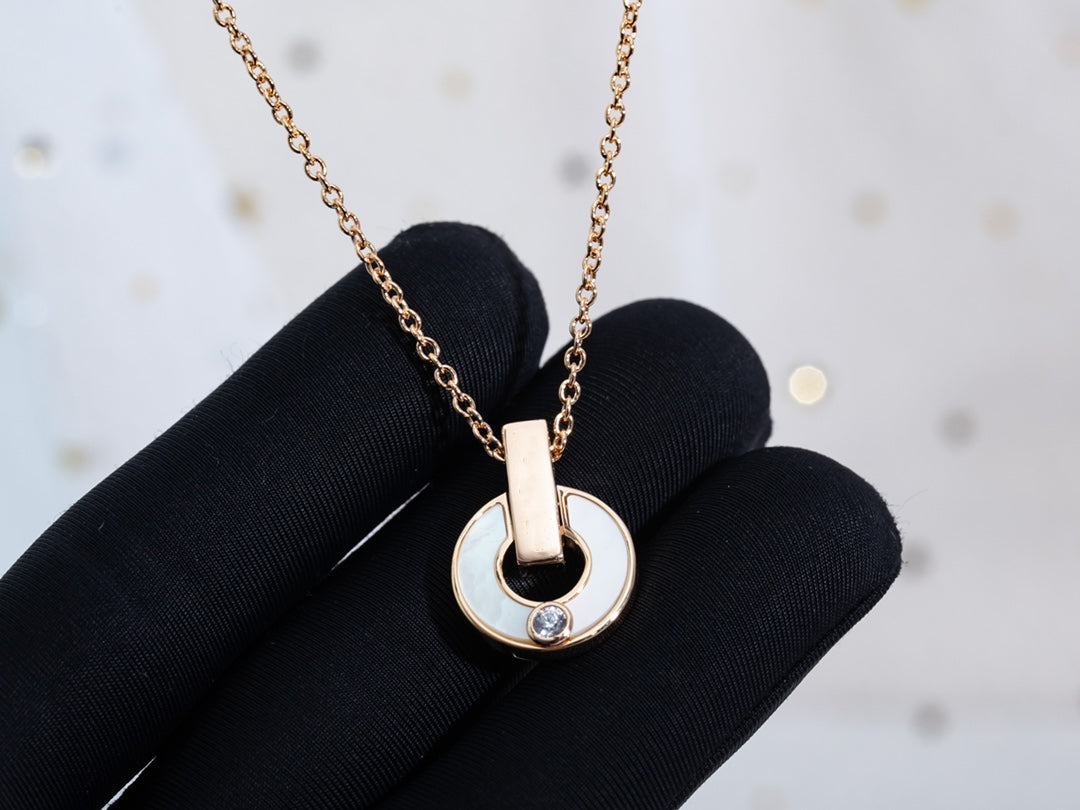 [ECHO ]GARI NECKLACE PINK GOLD MOP