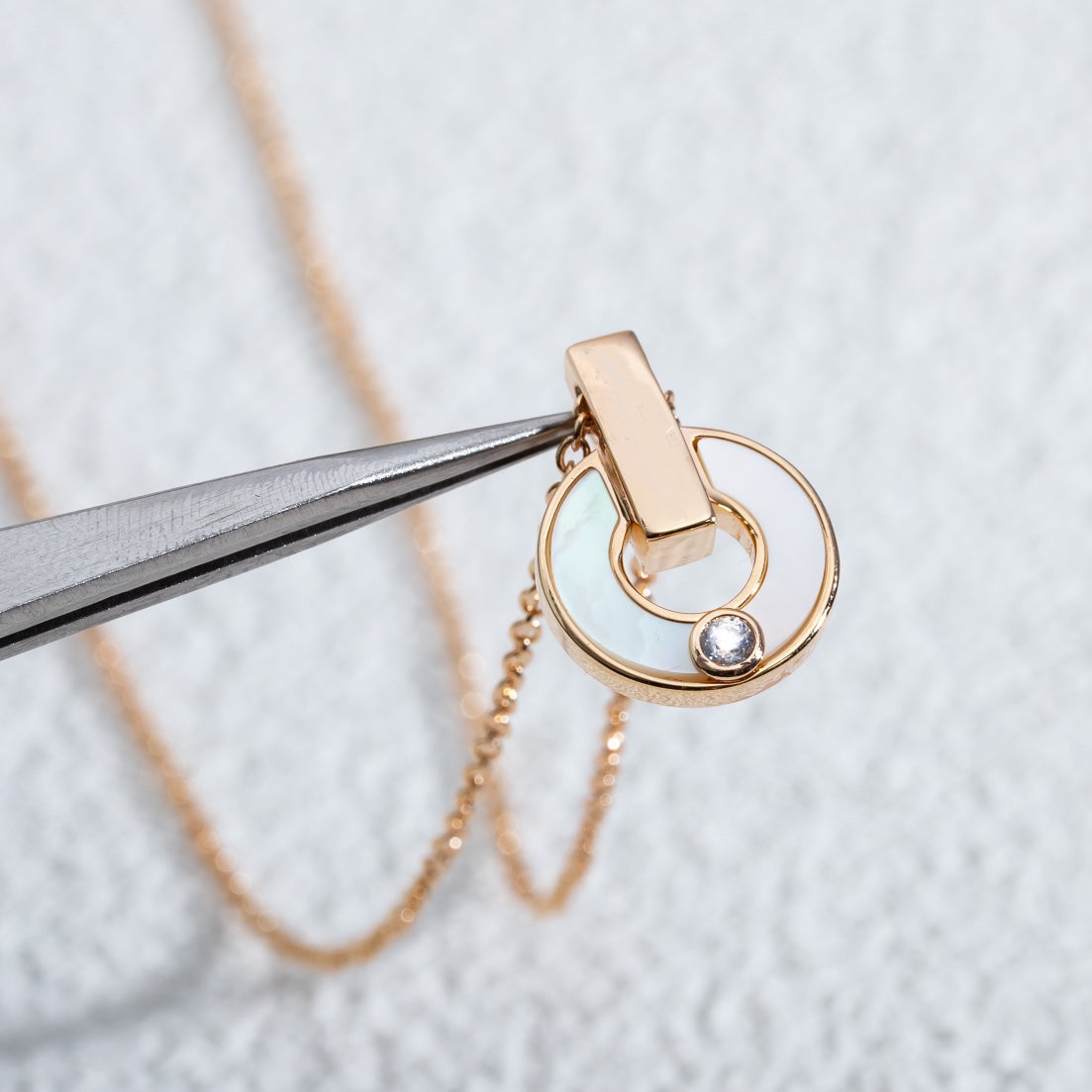 [ECHO ]GARI NECKLACE PINK GOLD MOP