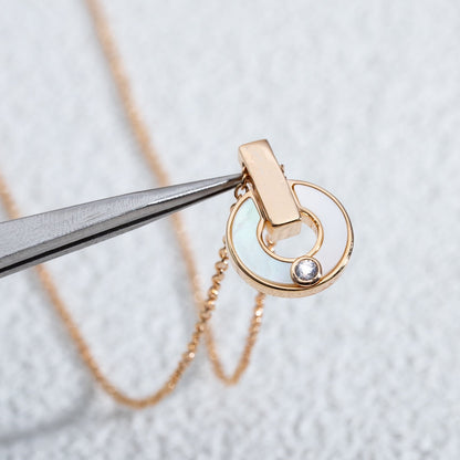 [ECHO ]GARI NECKLACE PINK GOLD MOP