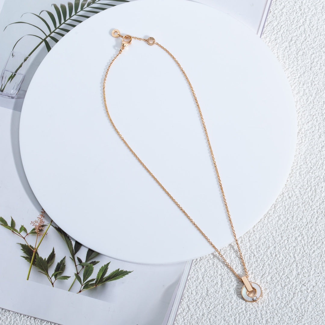 [ECHO ]GARI NECKLACE PINK GOLD MOP