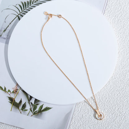 [ECHO ]GARI NECKLACE PINK GOLD MOP