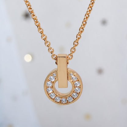 [ECHO ]GARI NECKLACE PINK GOLD DIAMOND