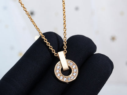 [ECHO ]GARI NECKLACE PINK GOLD DIAMOND