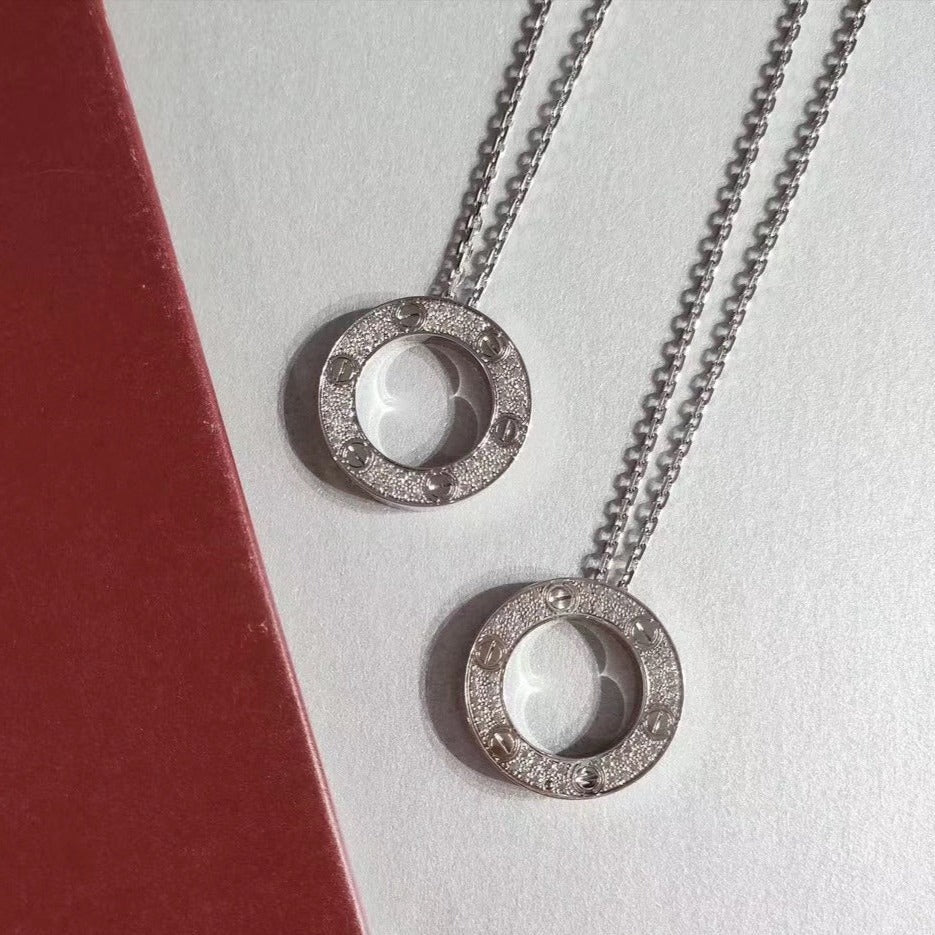 [ECHO ]LOVE NECKLACE ADJUSTABLE SILVER