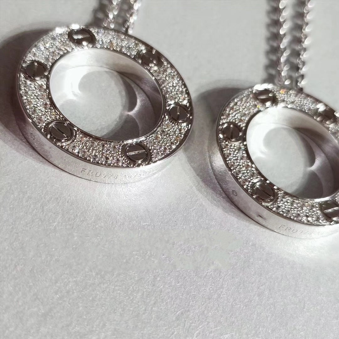 [ECHO ]LOVE NECKLACE ADJUSTABLE SILVER