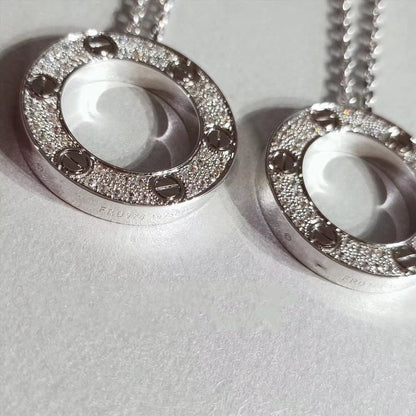 [ECHO ]LOVE NECKLACE ADJUSTABLE SILVER