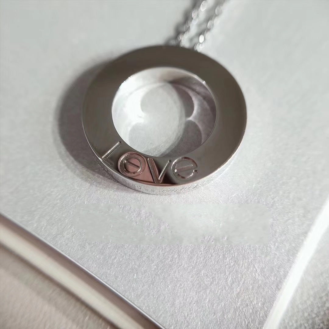 [ECHO ]LOVE NECKLACE ADJUSTABLE SILVER